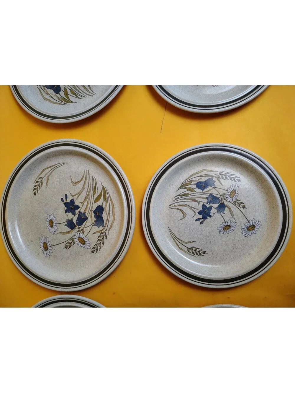 6 Royal Doulton Hill Top Plates Mixed Set (3) Dinner 10.38